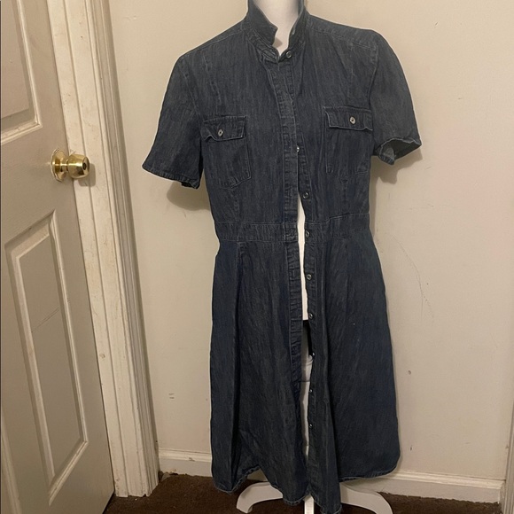 Chadwicks Blue Denim Dress - Picture 1 of 9